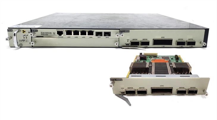 DWDM Transport Platform 400G OTU Multi-Rate Transponder 400Gbps Muxponder Card CFP2 Coherent